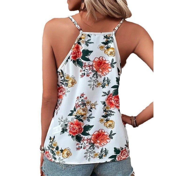 Lyra Floral V-Neck Summer Vest