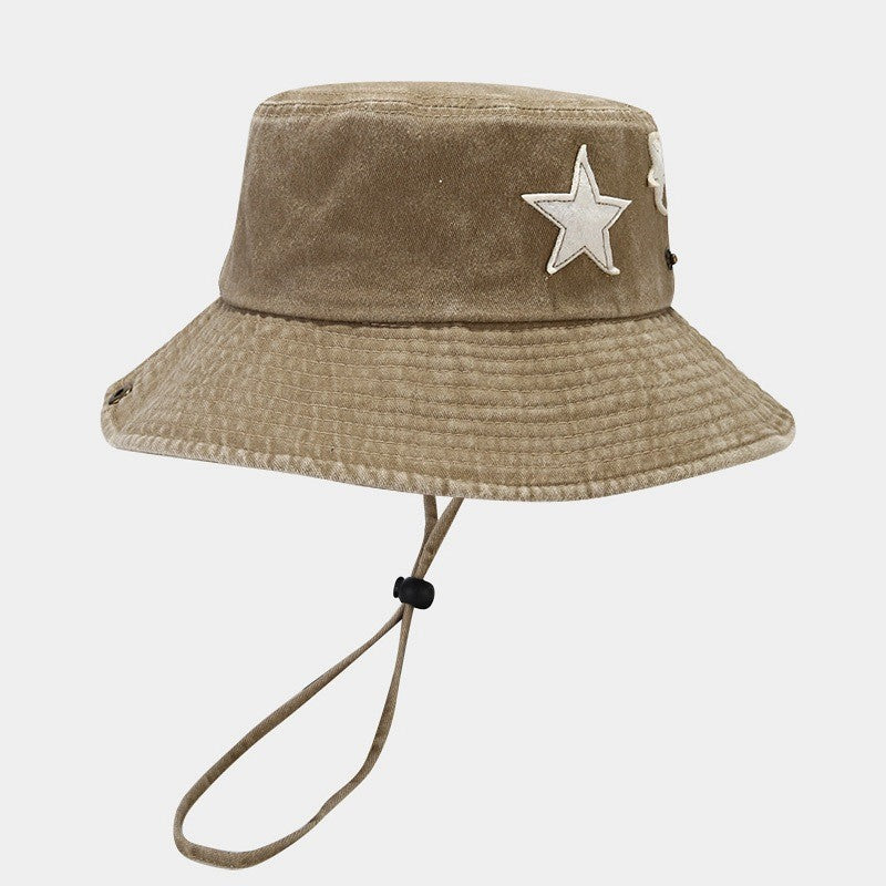 Orion Washed Denim Star Sun Hat