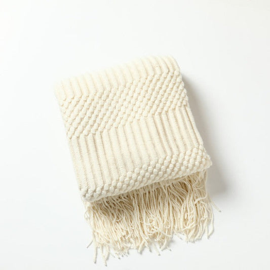 Solara Luxe Tassel Scarf Blanket