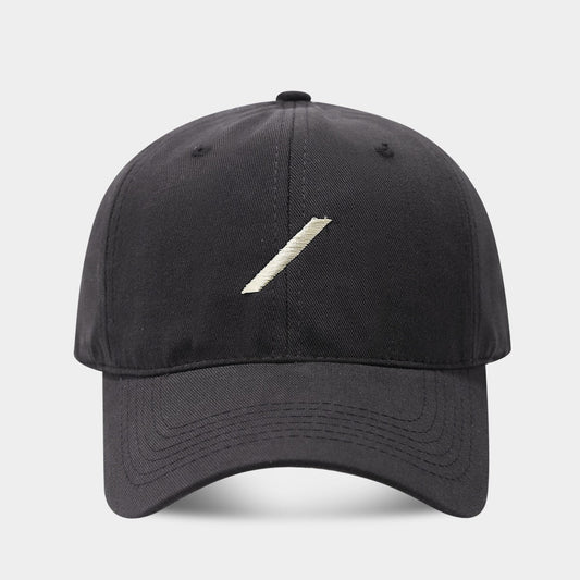 Solenne Curved Brim Cotton Baseball Cap