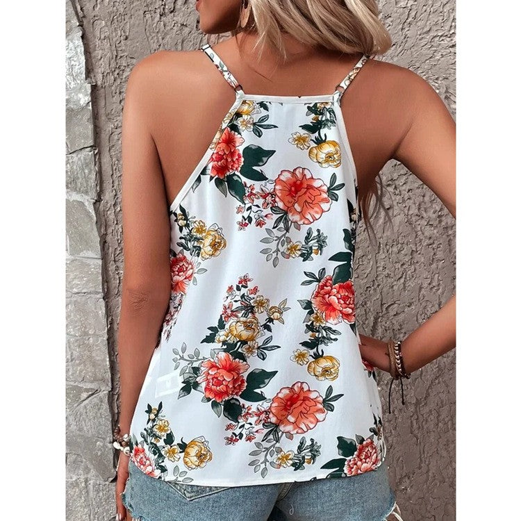 Lyra Floral V-Neck Summer Vest