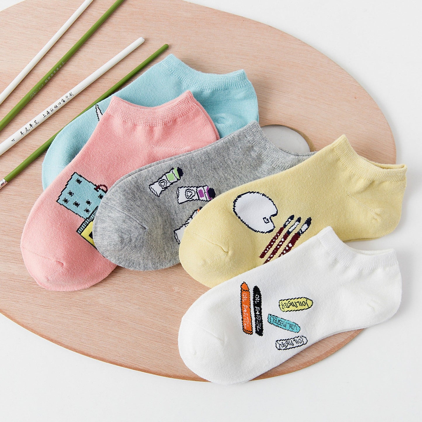 Mimi Playful Cat Cotton Socks Set
