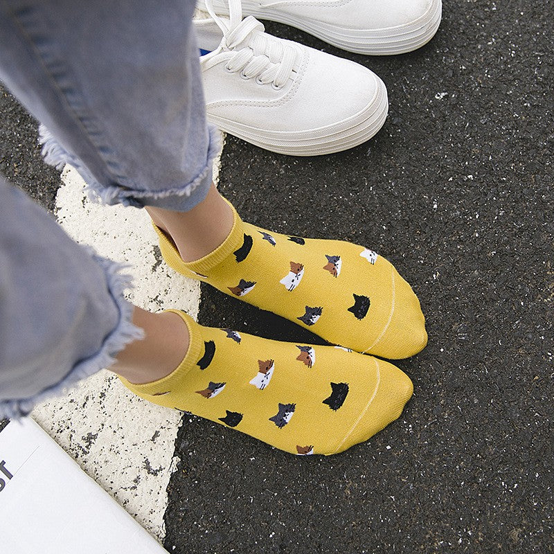 Mimi Playful Cat Cotton Socks Set