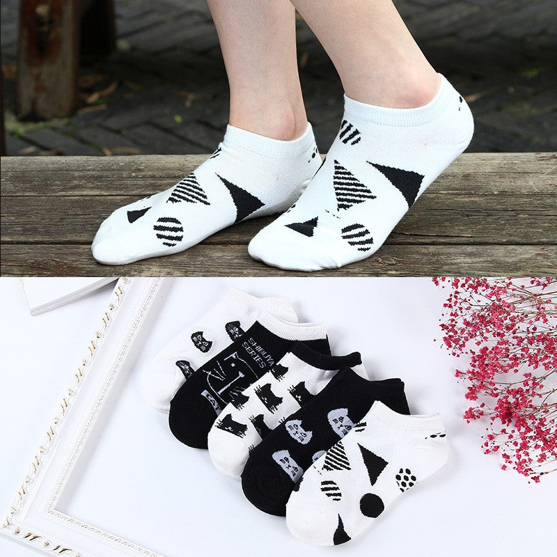 Mimi Playful Cat Cotton Socks Set