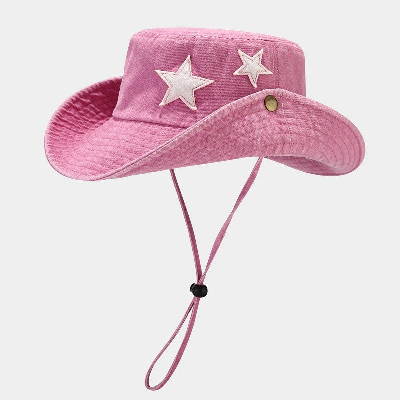 Orion Washed Denim Star Sun Hat