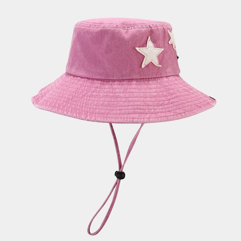 Orion Washed Denim Star Sun Hat