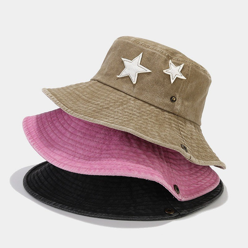 Orion Washed Denim Star Sun Hat
