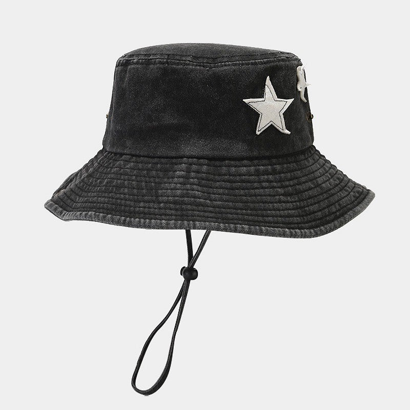 Orion Washed Denim Star Sun Hat