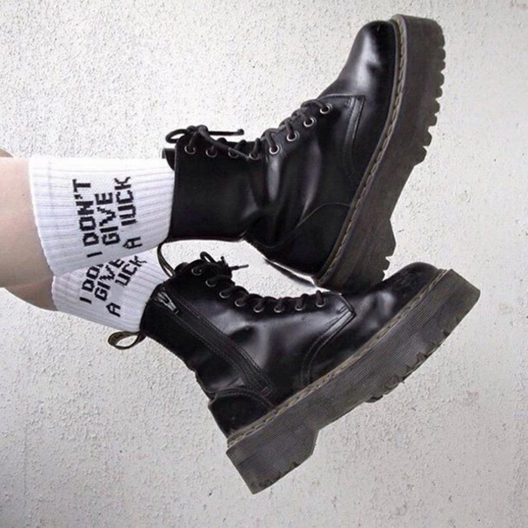 Rebel Script Statement Socks