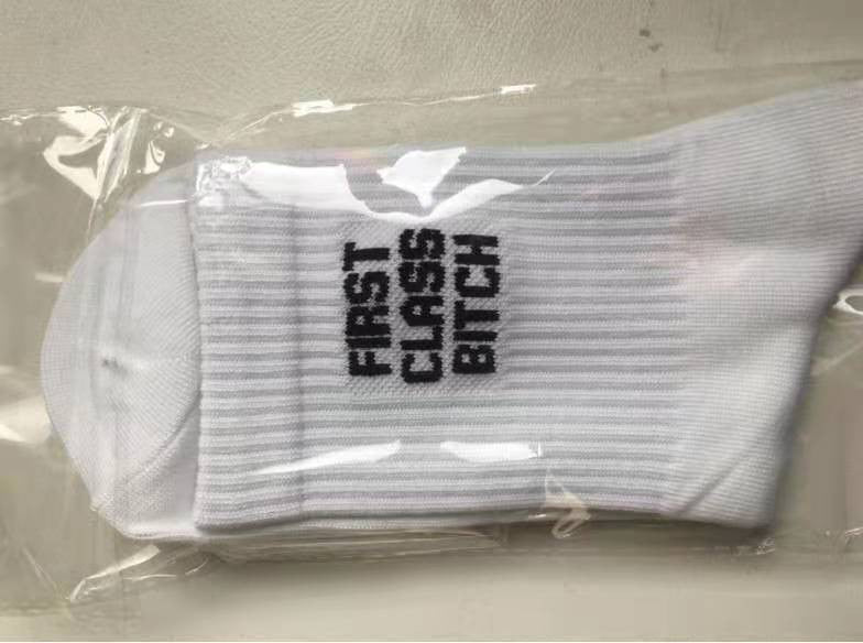 Rebel Script Statement Socks