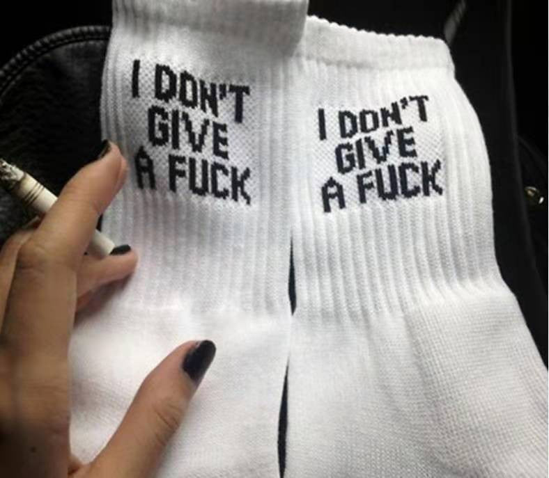 Rebel Script Statement Socks