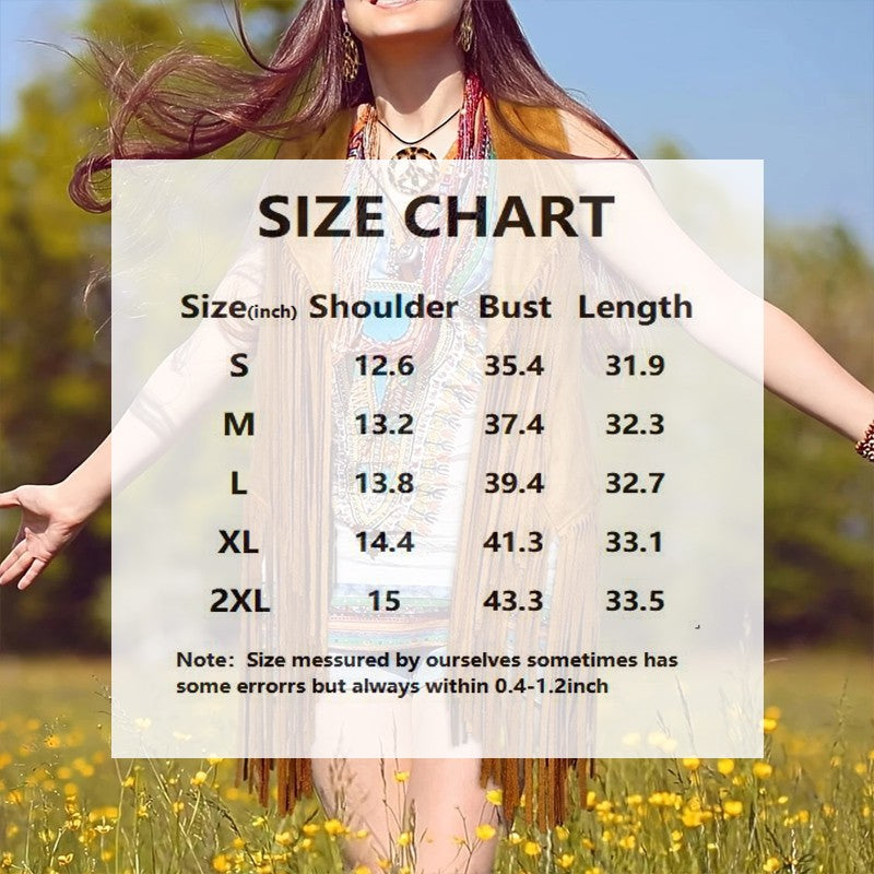 Selene Fringe Open-Front Vest