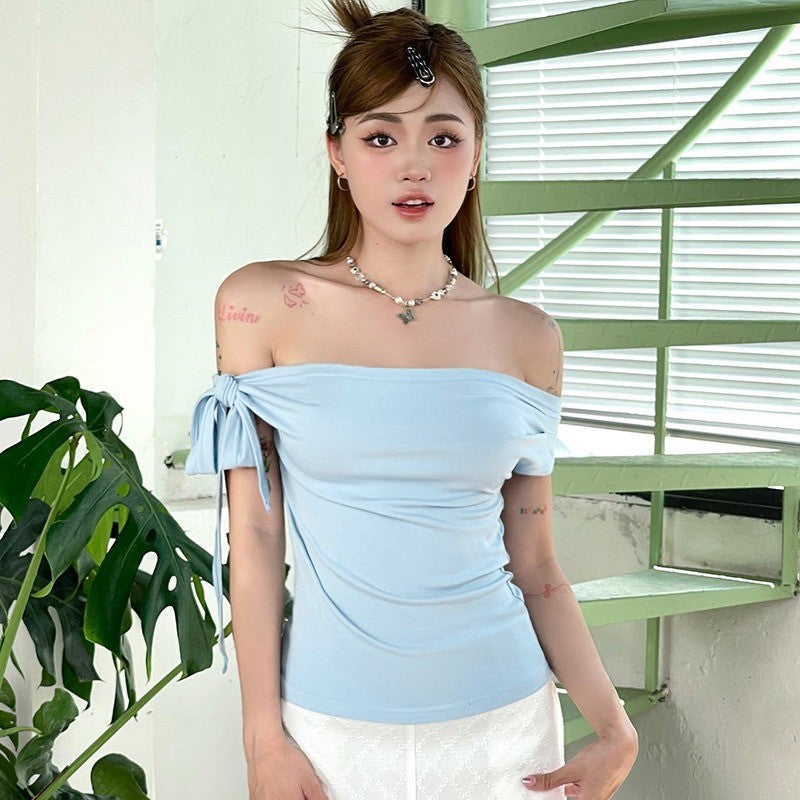 Seraphina One-Shoulder Lace-Up Top