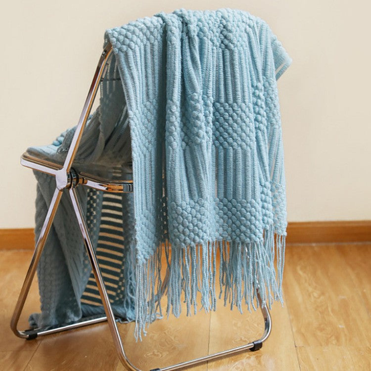 Solara Luxe Tassel Scarf Blanket