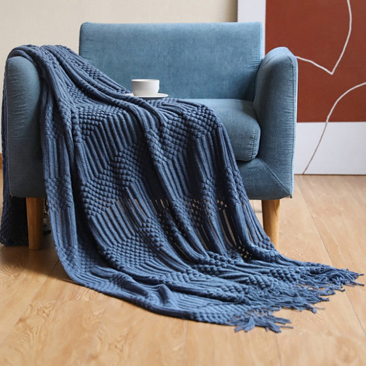 Solara Luxe Tassel Scarf Blanket