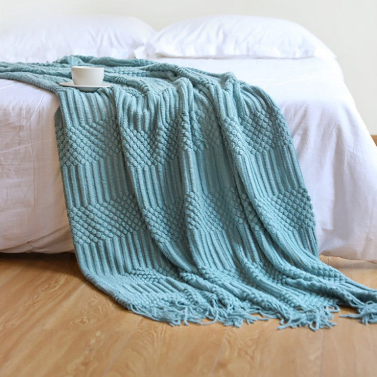 Solara Luxe Tassel Scarf Blanket