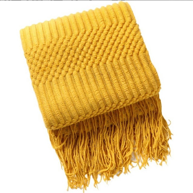 Solara Luxe Tassel Scarf Blanket