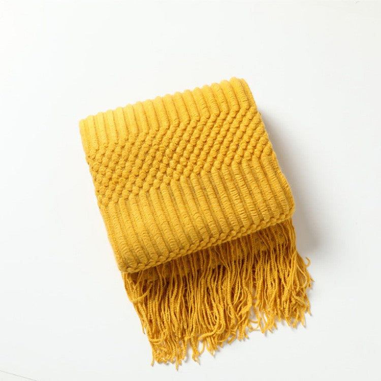 Solara Luxe Tassel Scarf Blanket