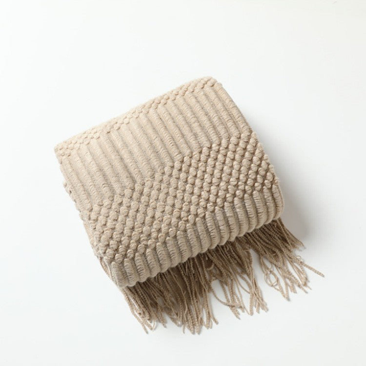 Solara Luxe Tassel Scarf Blanket