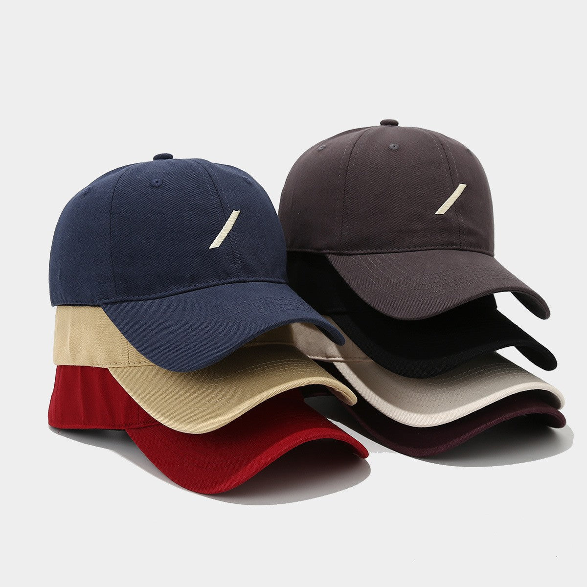 Solenne Curved Brim Cotton Baseball Cap