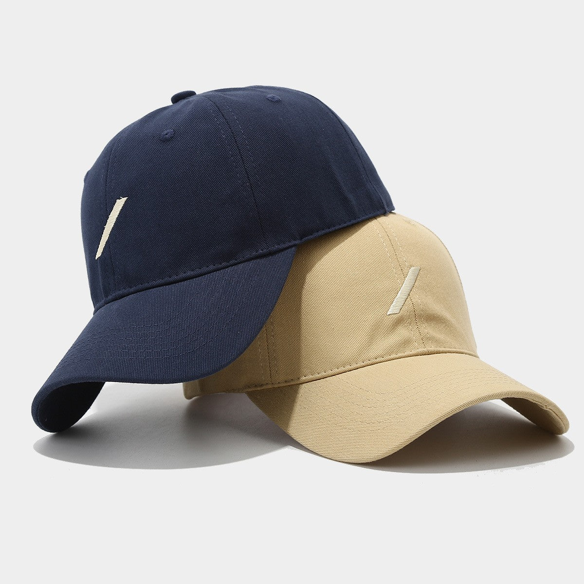 Solenne Curved Brim Cotton Baseball Cap