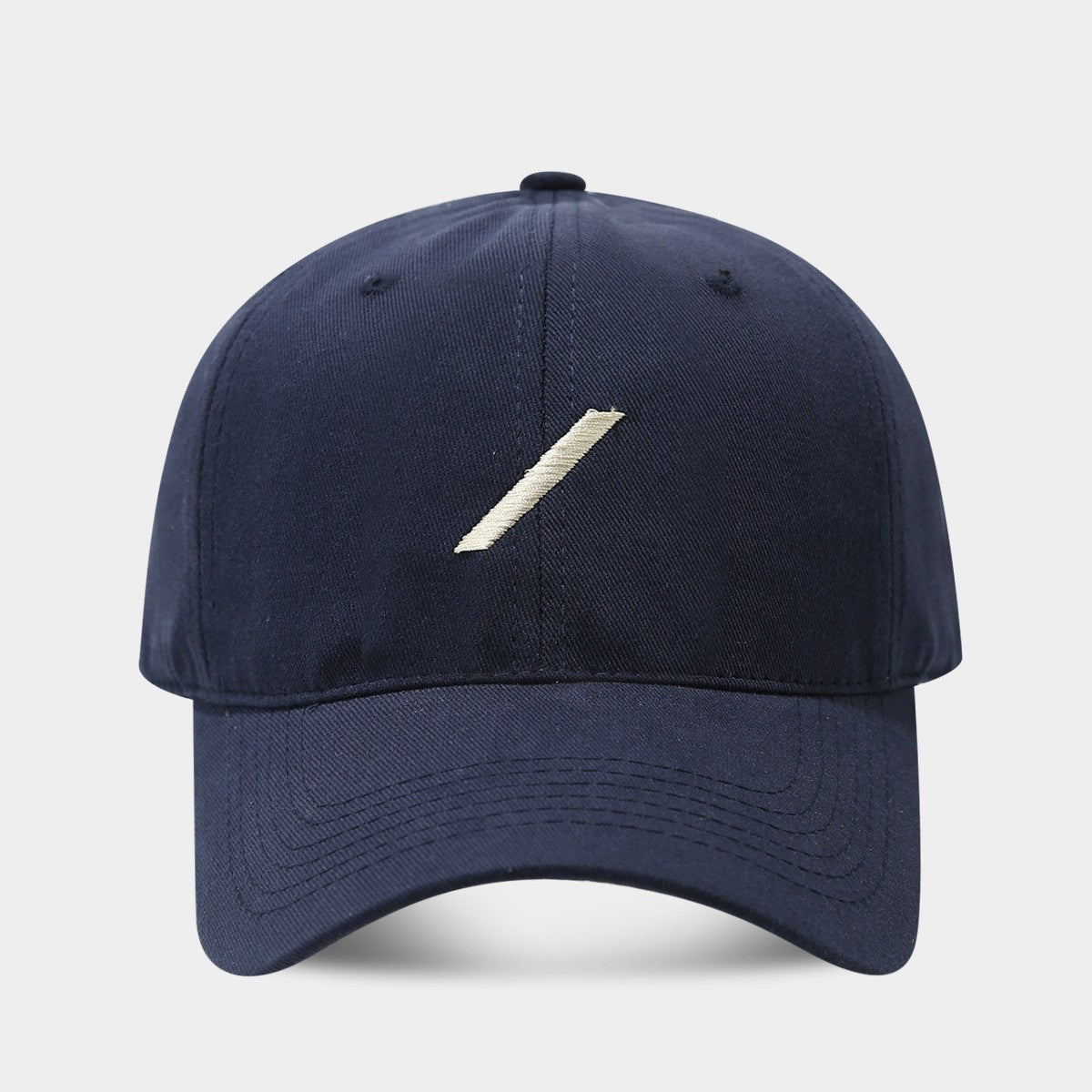 Solenne Curved Brim Cotton Baseball Cap
