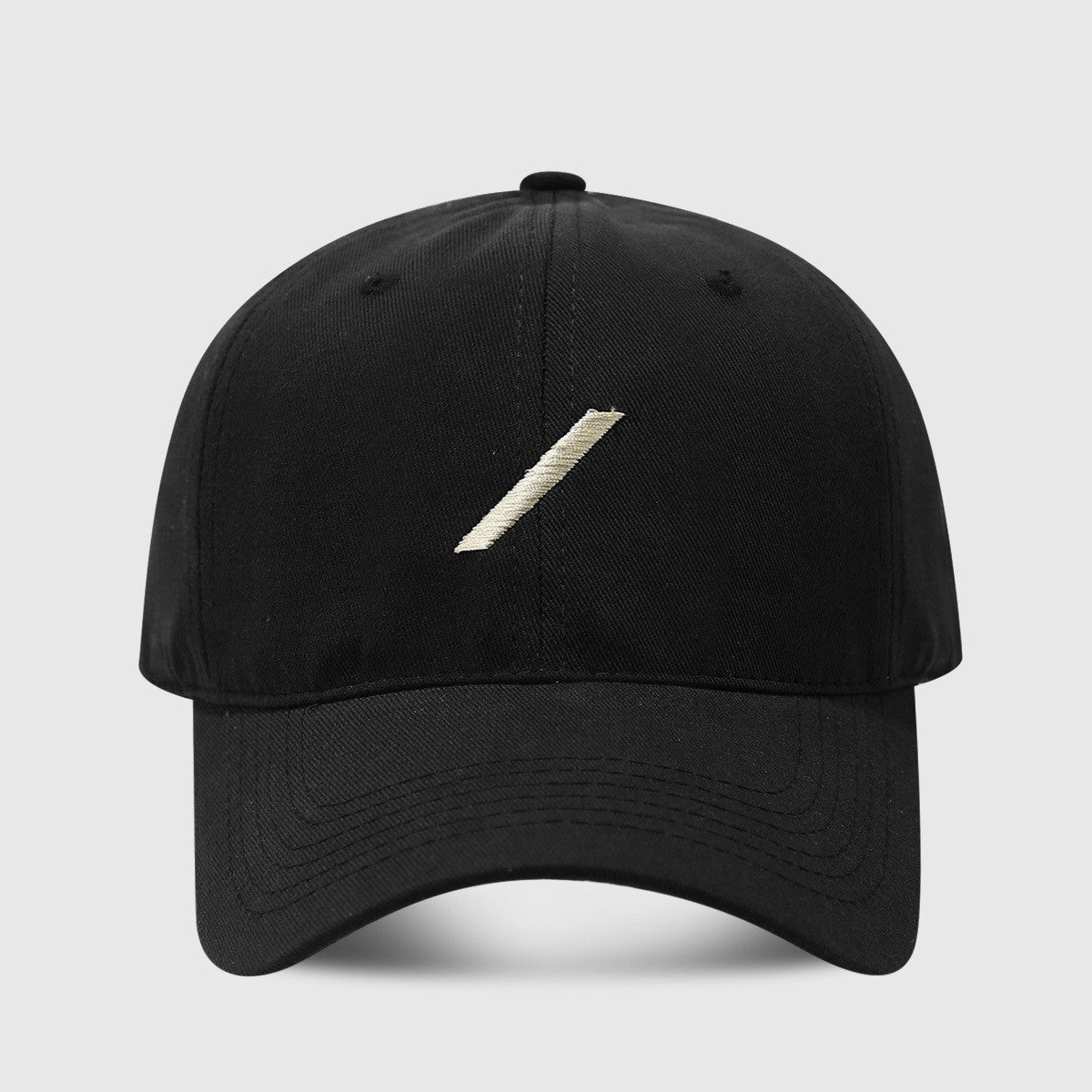 Solenne Curved Brim Cotton Baseball Cap