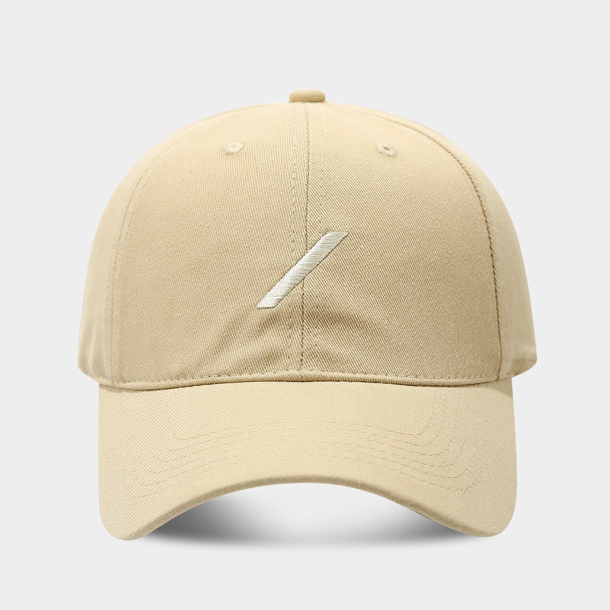 Solenne Curved Brim Cotton Baseball Cap